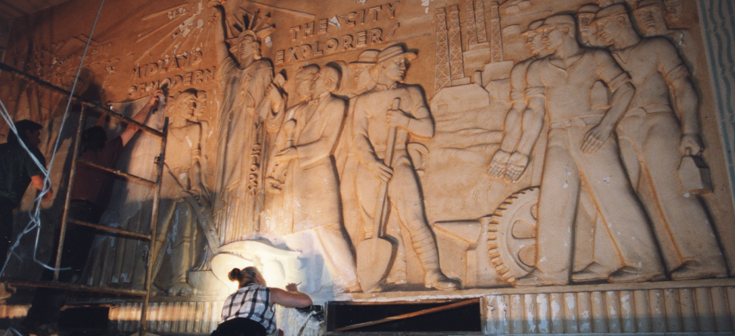 Doan Center Mural Installation
