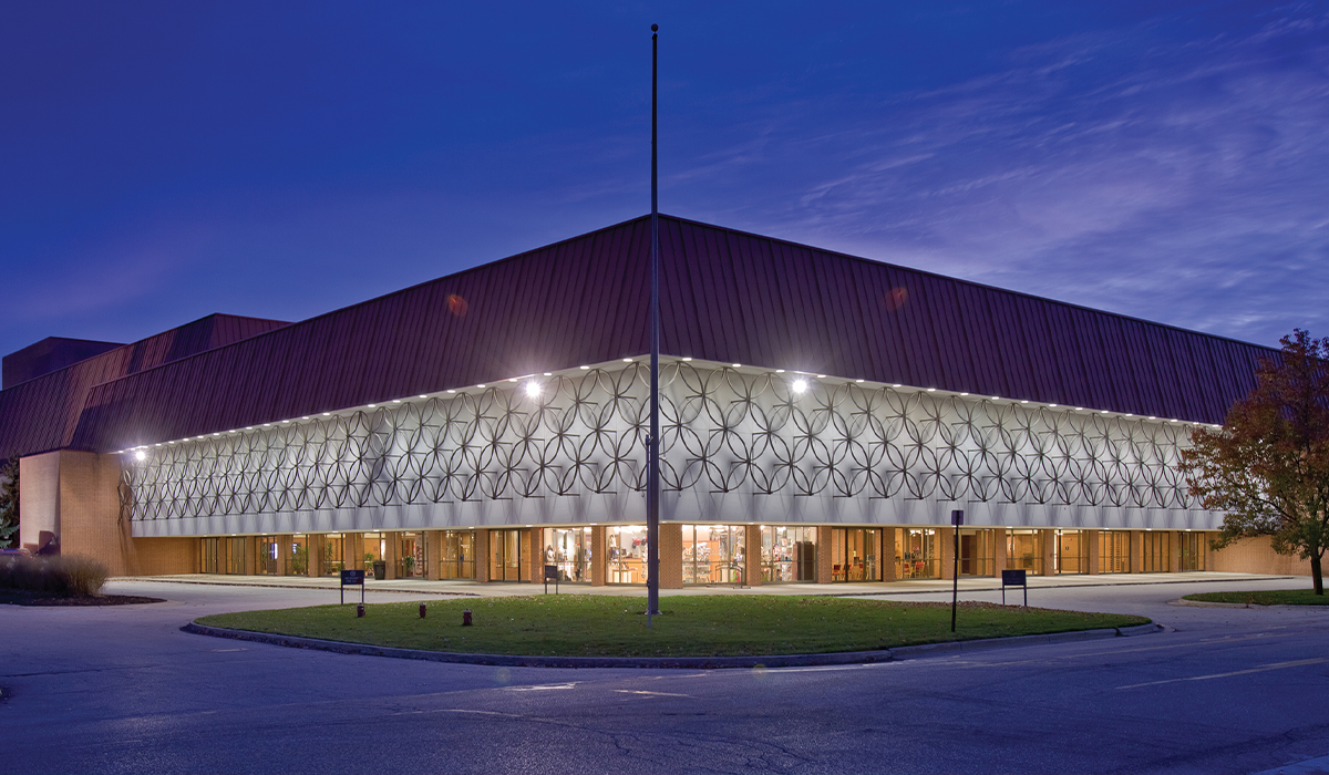 Midland Center building night
