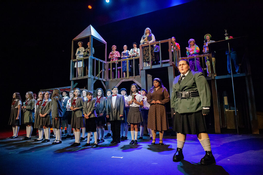 Young performers onstage in a Youth Theatre production.